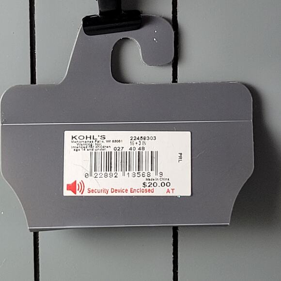 Grey Faux Pearl Drop Dangle Earrings by Occasion New on Card 1" long - Picture 5 of 8